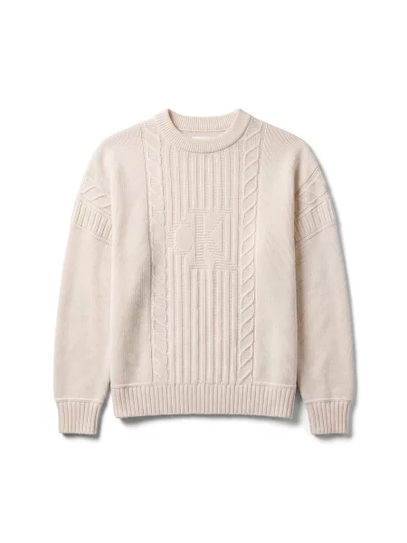 Calvin Klein Jeans Pulover murdar alb
