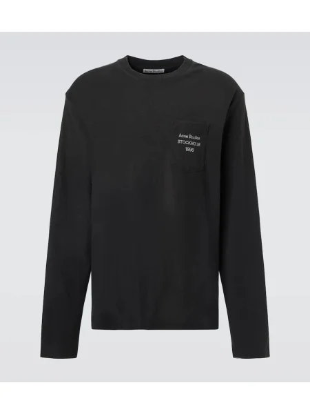 Tricou Acne Studios zdrențuiți negru