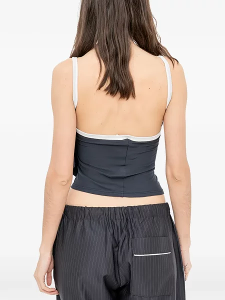 Top Façon Jacmin albastru