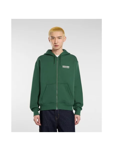Bluza z kapturem Dickies Bolivar Full Zip S zielona