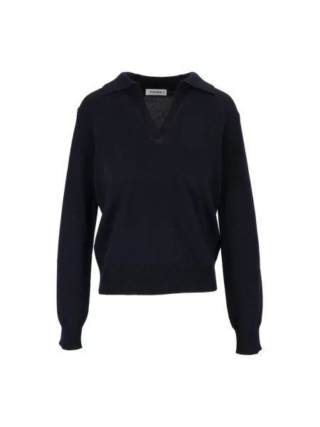 Sweter Kangra wełniany niebieski