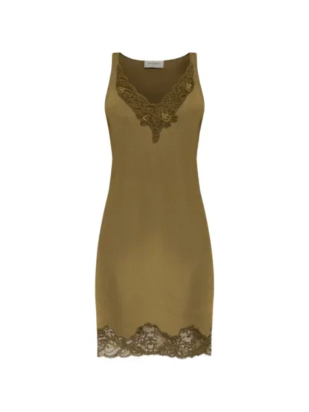 Rochie mini Balmain din dantelă verde