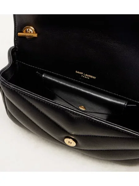 Geanta de piele Saint Laurent din piele negru