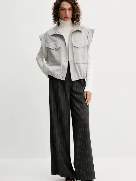 Безрукавка з додаванням вовни BOSS Orange демісезонна сірий