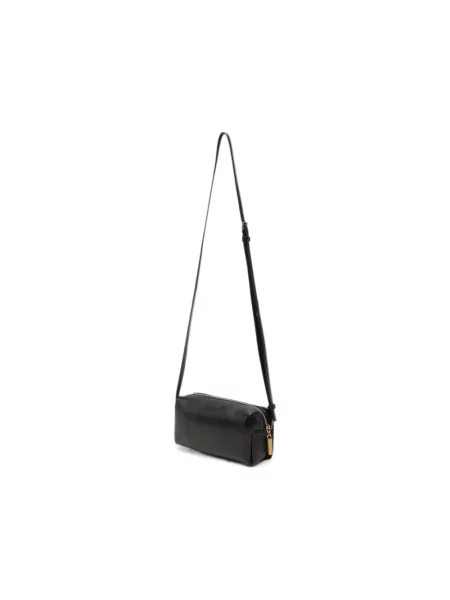 Torebka crossbody Khaite zamszowa czarna