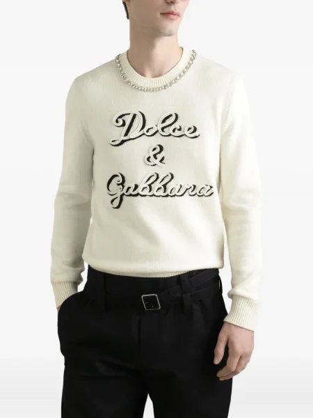 Pulover Dolce & Gabbana alb