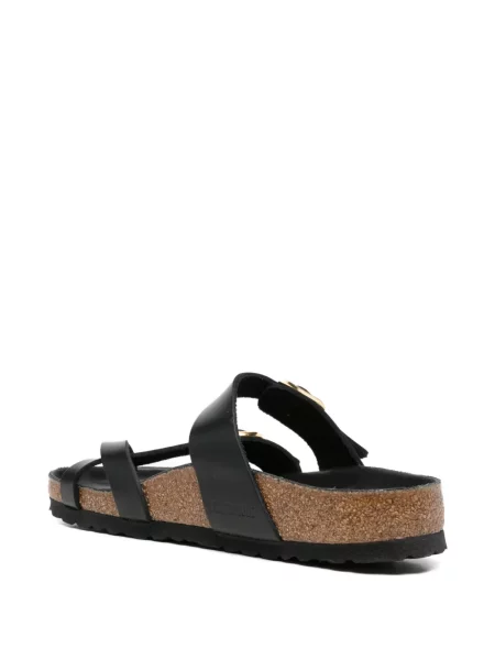 Презрамки сандали Birkenstock без ток с катарама черно