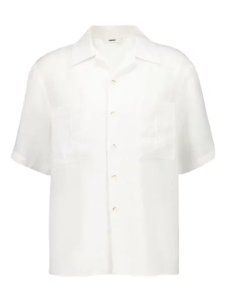 Риза Commas с V-образно деколте бяло