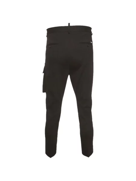 Cu centură pantaloni cargo Dsquared2 asimetrice negru