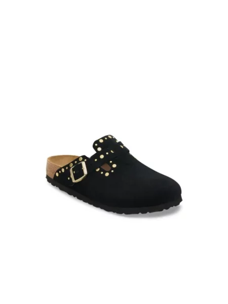 Klapki Birkenstock skórzane czarne