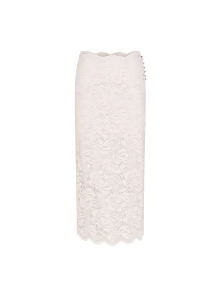 Długa spódnica maxi Paco Rabanne biała