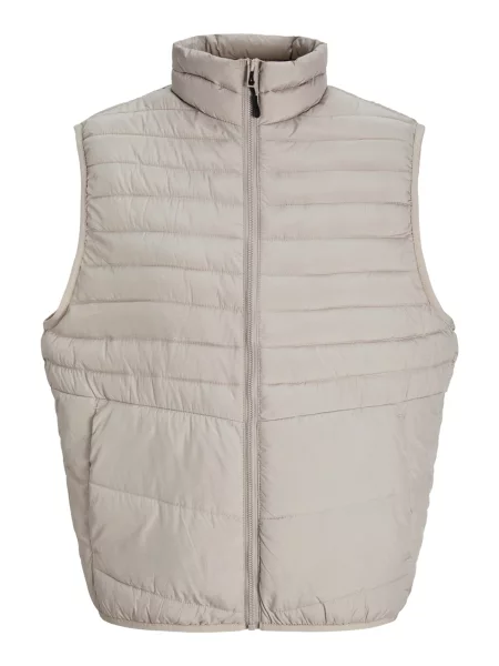 JACK & JONES Vestă JJESTATE deschis gri
