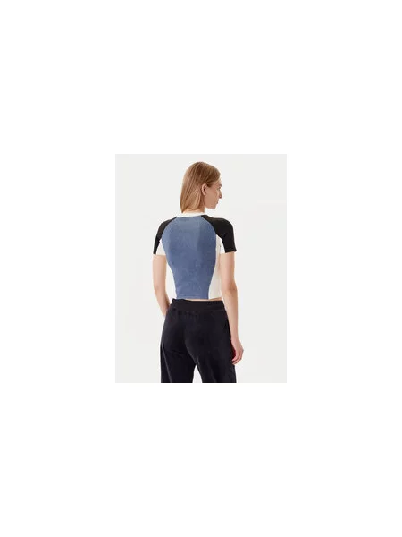 Guess Marškinėliai Tamsiai Regular Fit mėlyna
