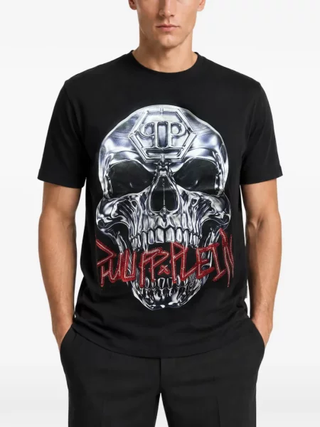 Scurt tricou Philipp Plein negru