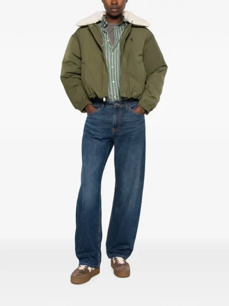 Geacă Polo Ralph Lauren cu glugă verde