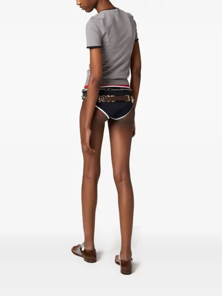 Bikini Miu Miu tricotate albastru