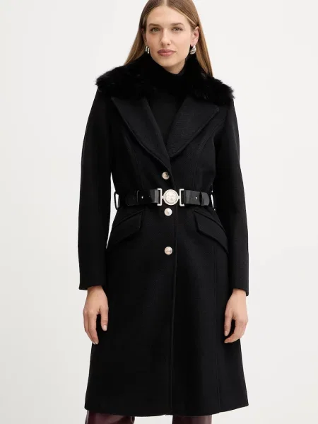 Plašč s primesjo volne Guess NEW PATRICE črna