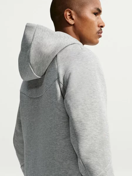 Férfi dzseki Nike Tech Windrunner Full Zip cave dark grey heather/black. Méret: S szürke
