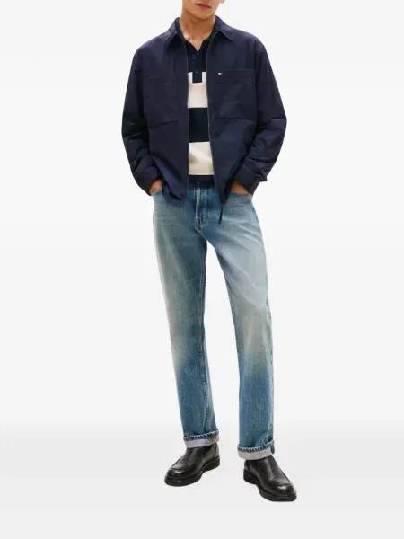 Geacă cămașă Tommy Hilfiger albastru