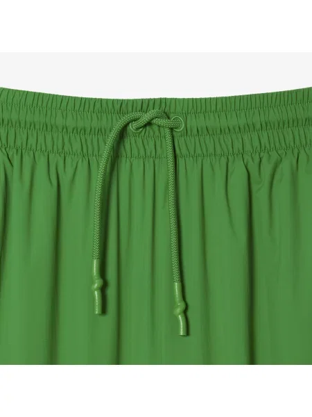 Lacoste Spodnie Dresowe Z Efektem Perforacji zielone