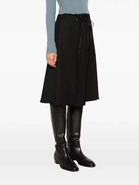 Fustă midi Moncler cu cordon negru