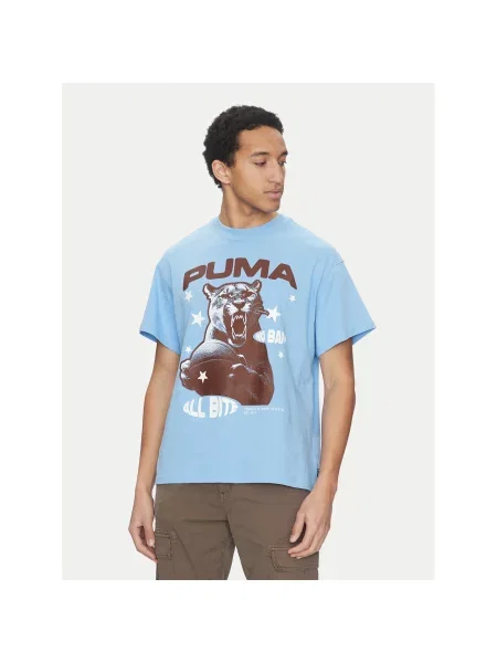 Puma T-Shirt All Bite Regular Fit μπλε