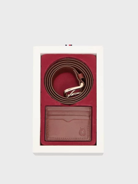 Шкіряний гаманець Tommy Hilfiger коричневий