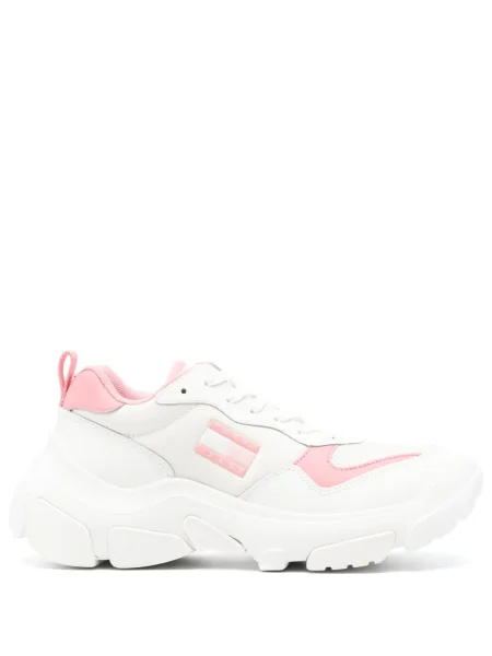 Sneakerși Tommy Jeans chunky alb