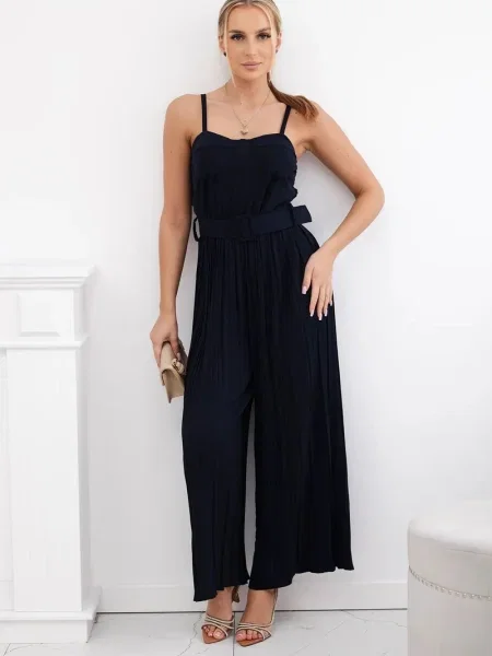 Salopetă Kesi plisată albastru