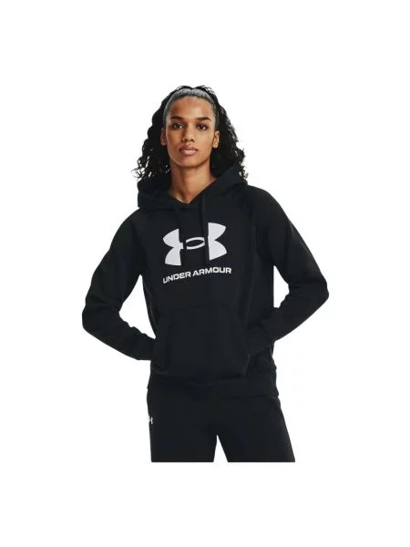 Bluza Under Armour Rival Fleece Big Logo Hoody black/white czarna
