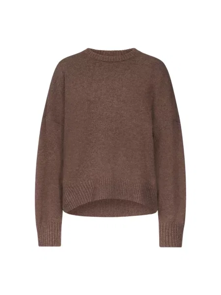 Sweter Loulou De Saison z kaszmiru brązowy