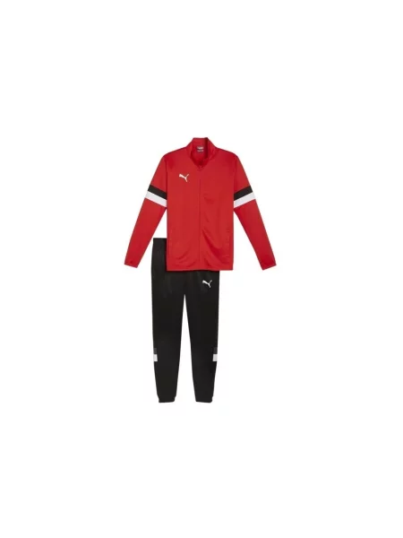 PUMA Tréningový komplet TeamRise červená / čierna biela