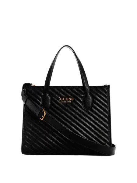 Geantă shopper Guess negru