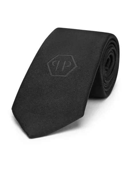 Krawat Philipp Plein czarny