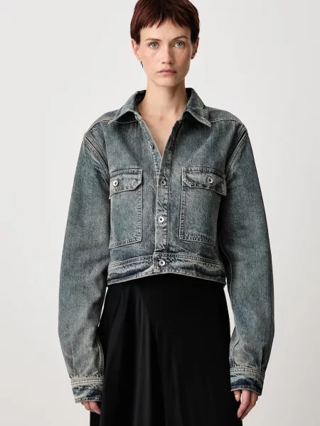 Rick Owens DRKSHDW jachetă de damă din denim