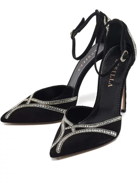 Pantofi cu toc Le Silla de cristal negru