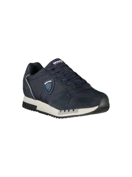 Sneakersy Blauer skórzane niebieskie