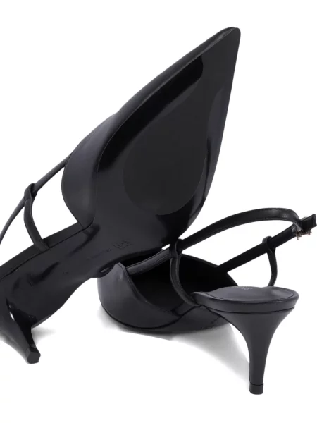 Pantofi cu toc Sergio Levantesi slingback negru