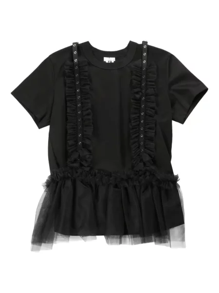 Koszulka Noir Kei Ninomiya tiulowa czarna