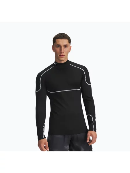 Under Armour longsleeve treningowy Cold Weather Grid gładki czarny
