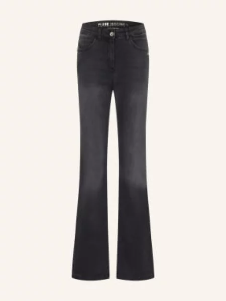 Patrizia Pepe Jeansy Flared schwarz czarne