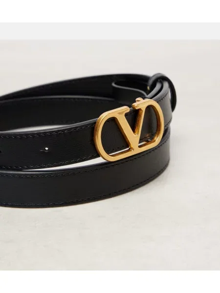 Curea Valentino Garavani din piele negru