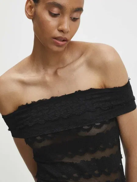 Боди Answear Lab дамско с десен черно