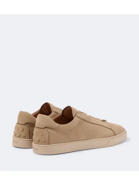 Sneakerși Tod's din piele de căprioară bej