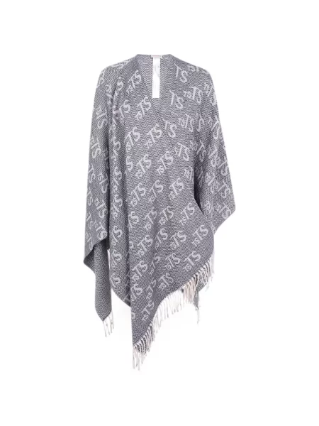 Fular Twinset din jacard negru