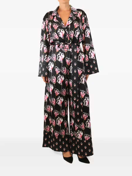 Гащеризон Temperley London на цветя с принт черно