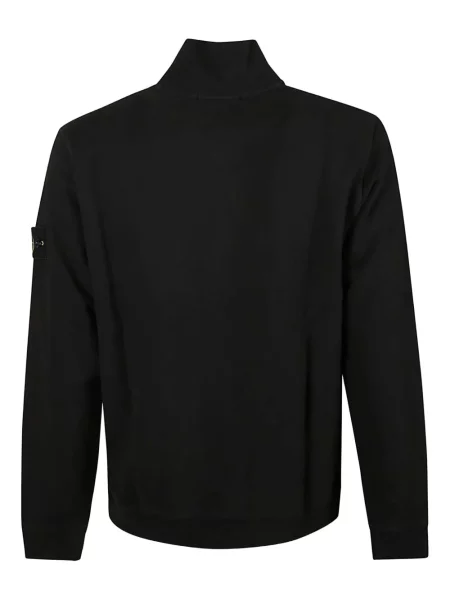 Hanorac cu fermoar Stone Island cu strasuri negru
