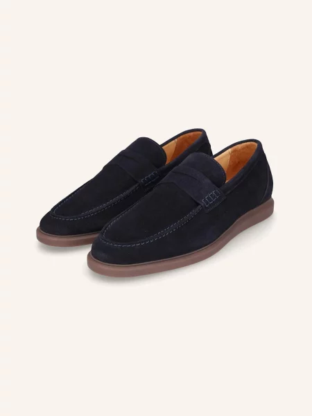 Henry Stevens Loafersy Elia blau niebieskie
