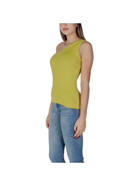 Top B.young cu un umăr gol albastru