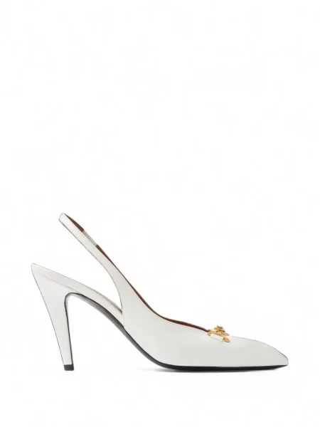 Pantofi cu toc Versace alb